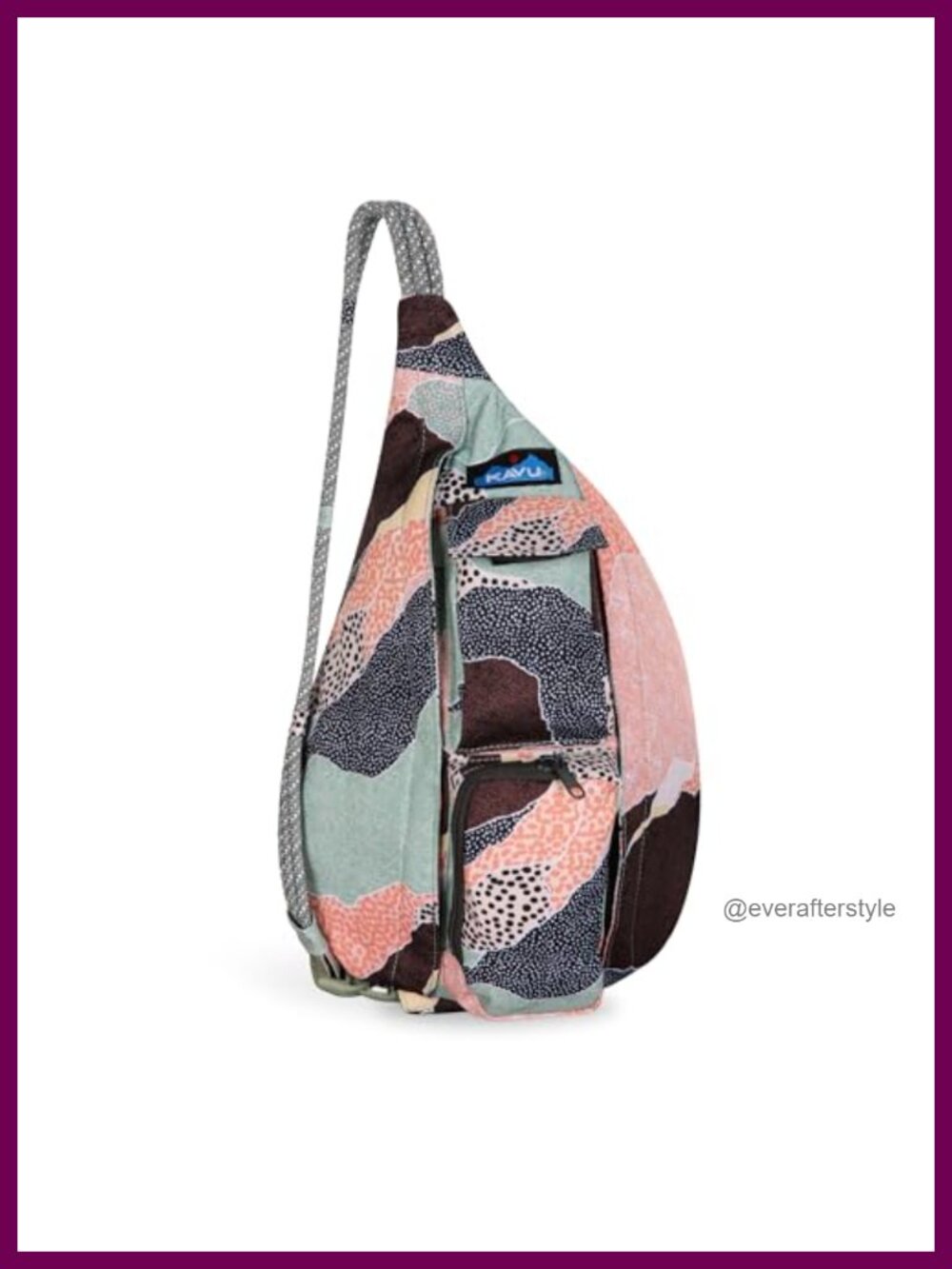 KAVU Mini Rope Sling Crossbody Bag Polyester Casual Outdoor